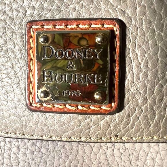 Dooney & Bourke Women's Taupe Pebbled Leather Crossbody Bag - Picture 8 of 16